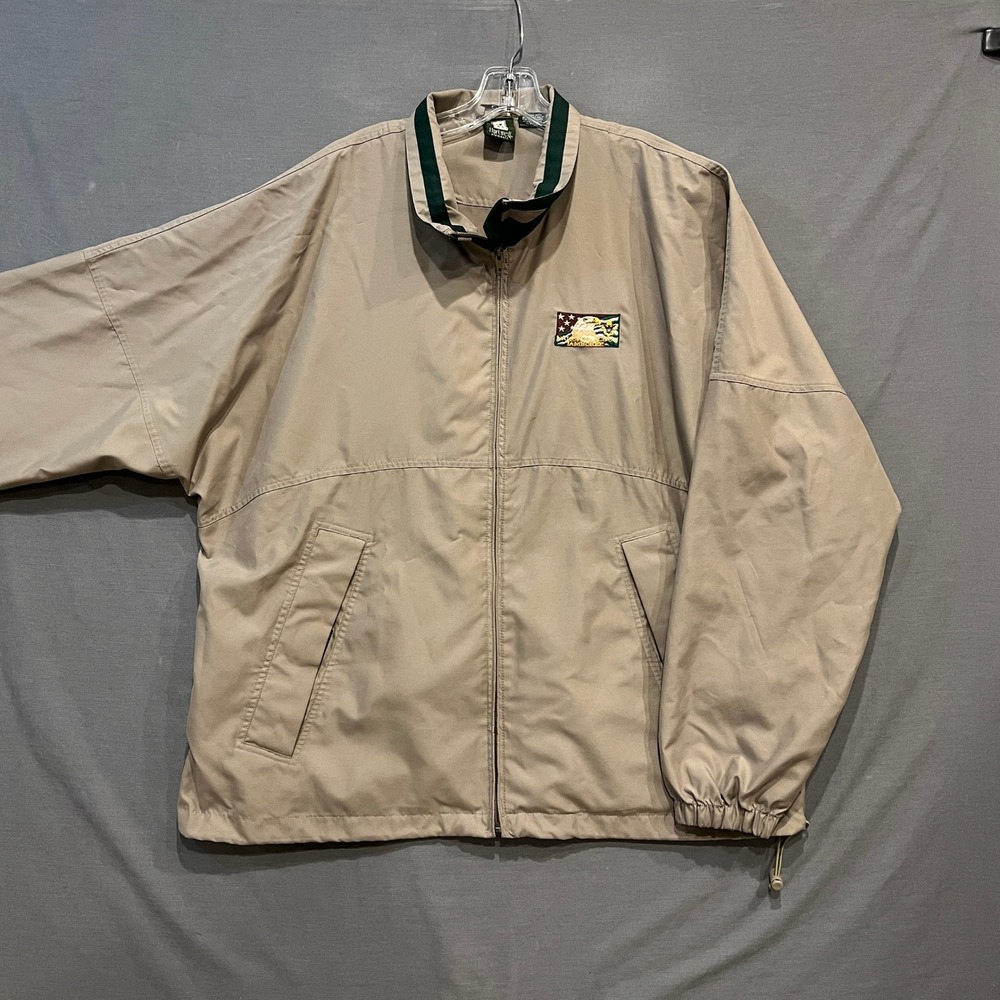 Boy Scouts of America 2005 National Jamboree Jacket Mens XL Beige Windbreaker